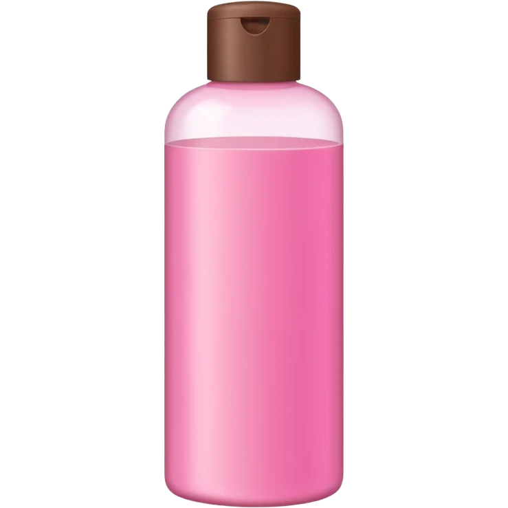 pink and brown shampoo bottle emoji