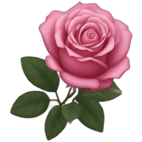 Rosa negra emoji
