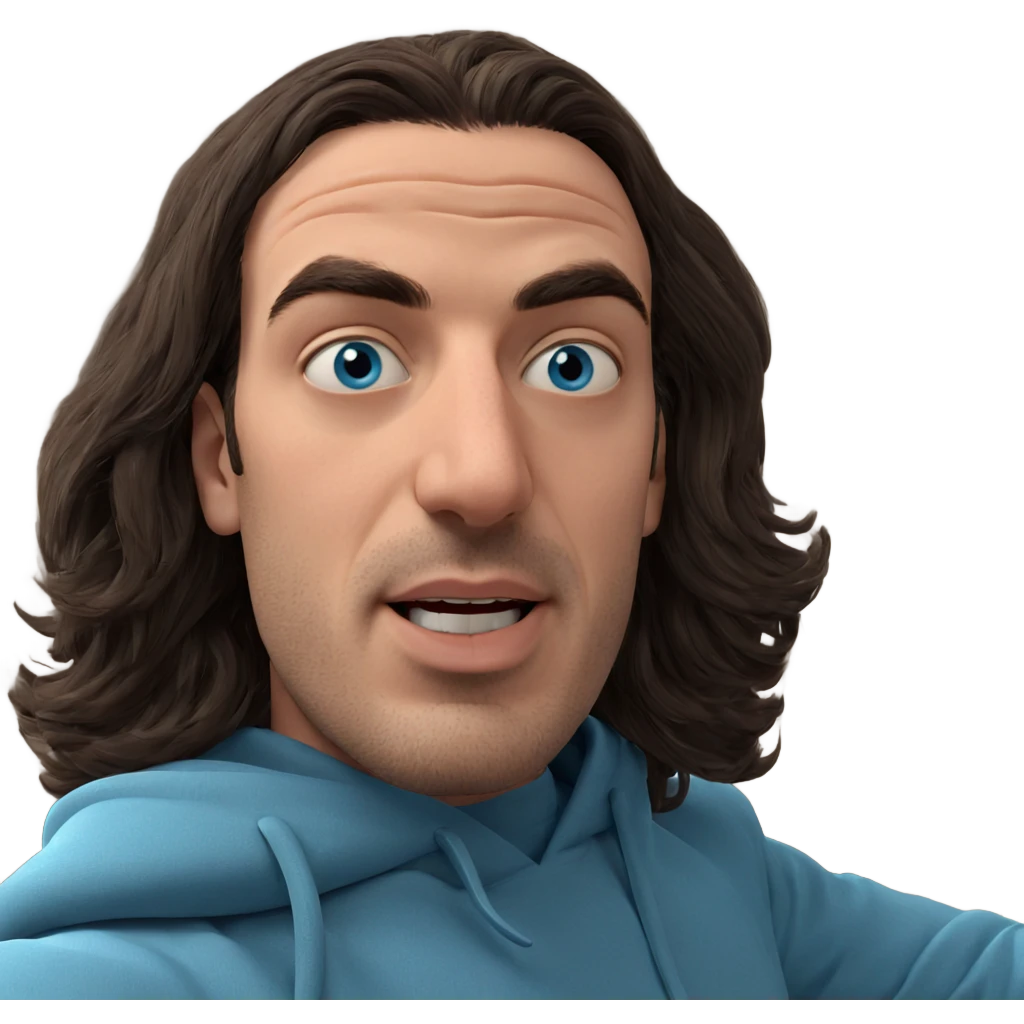portrait of a blue eyed guy emoji