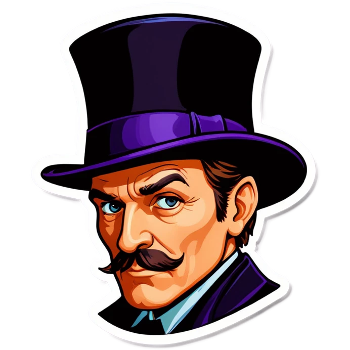 Detective with a tophat emoji