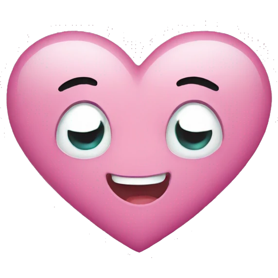 Cute heart  emoji
