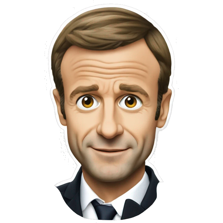 Emmanuel Macron habillé en jeûne banlieusard emoji