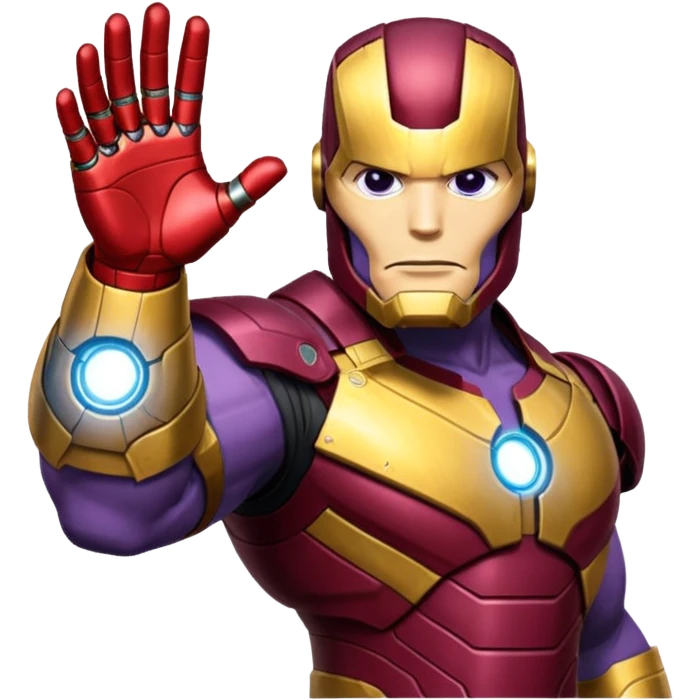 gant de thanos remix par iron man claquement des doigt emoji