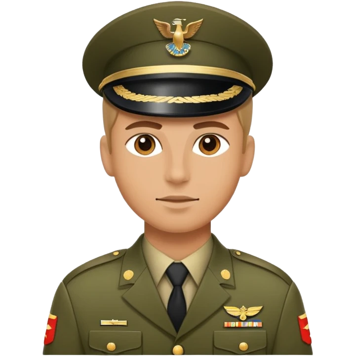 military soldier in uniform emoji