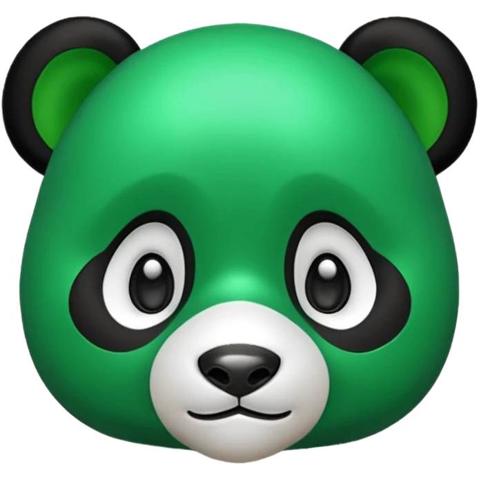 make a cute green panda emoji emoji