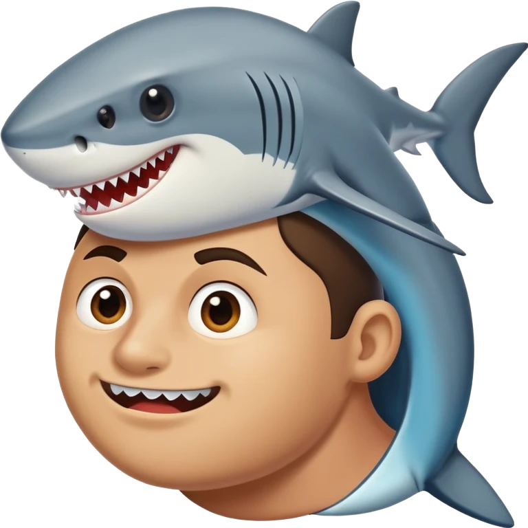 Half man half shark emoji