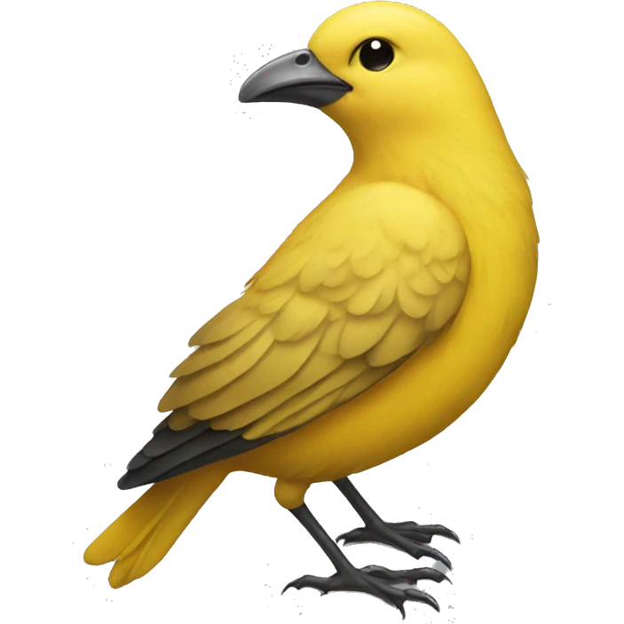 Yellow bird emoji