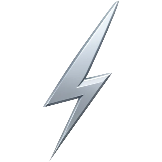 silver lightning emoji
