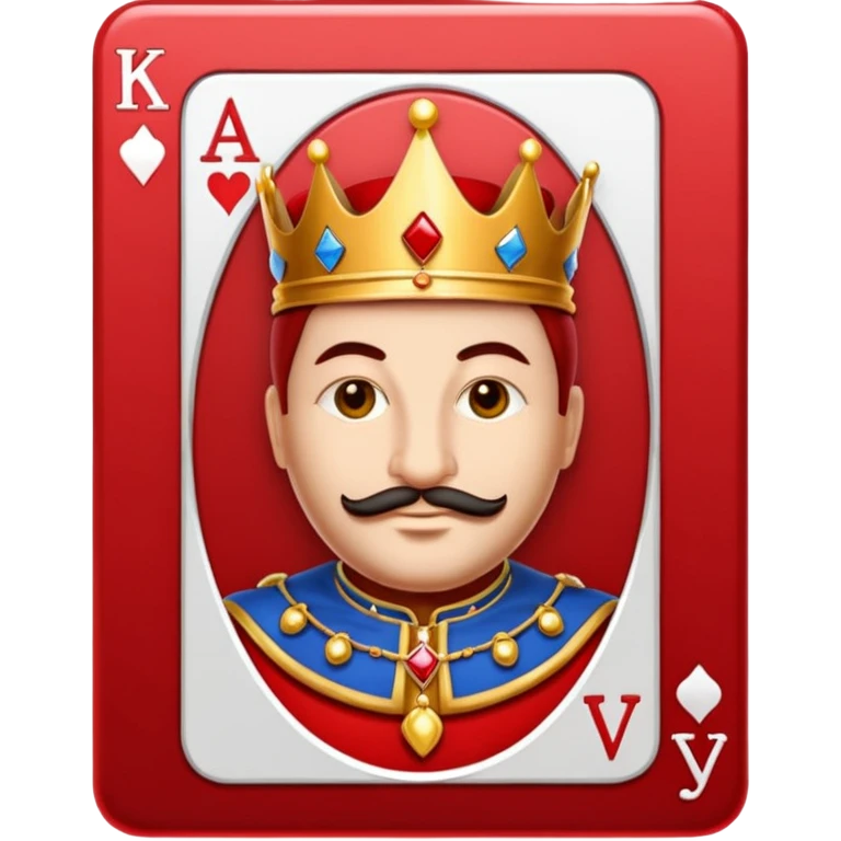Solitaire card king emoji
