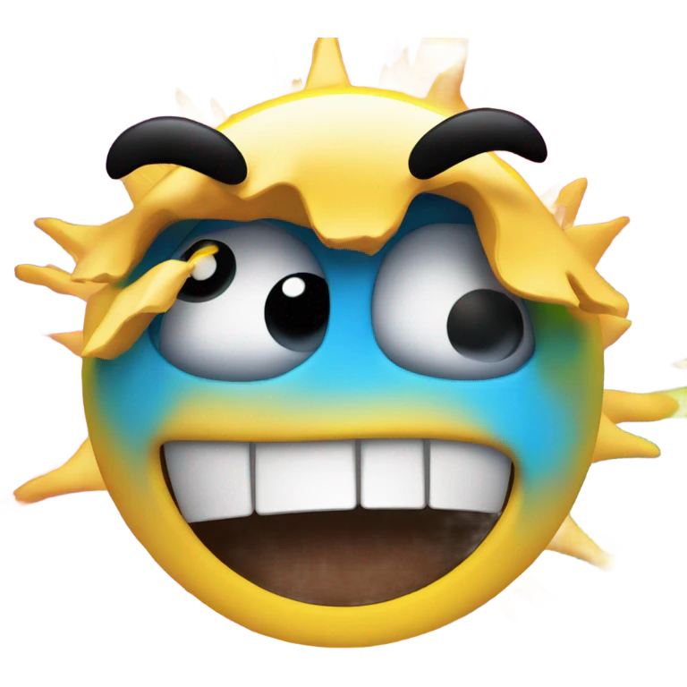 Excitement emoji head explodes  emoji