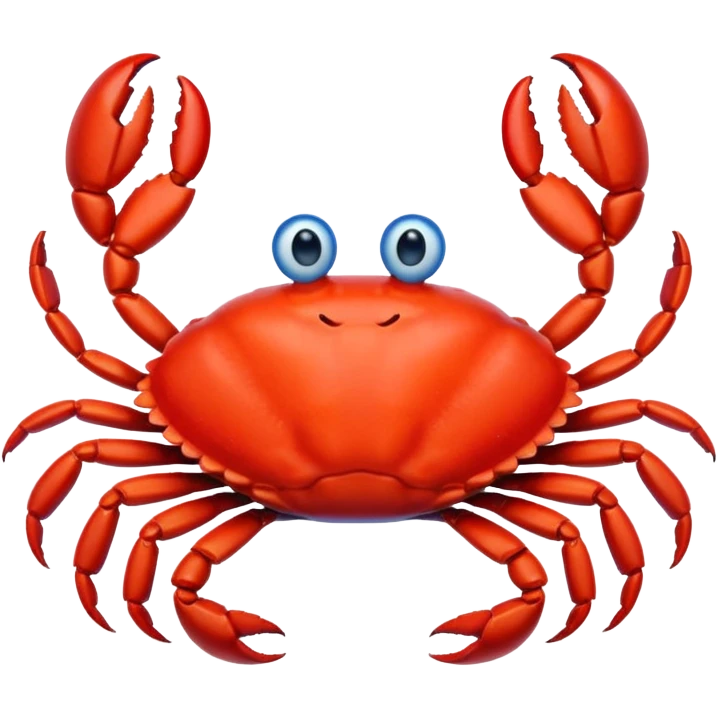 red crab and blue sprut are friends emoji