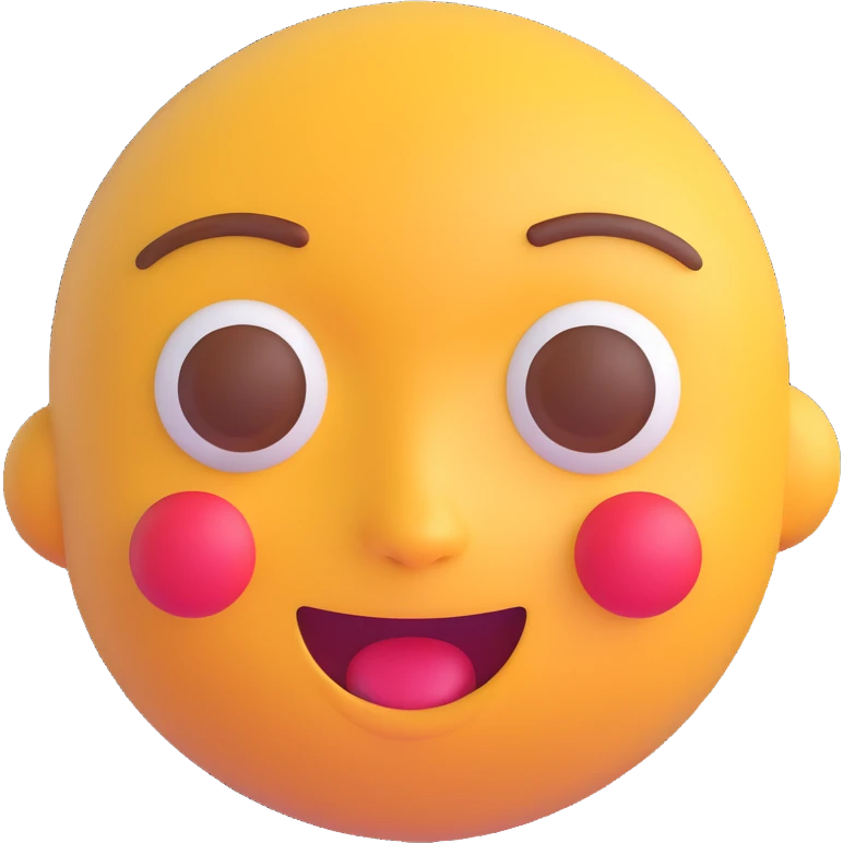 Transform this photo into an Apple-style 3D emoji, making it look like a photorealistic emoji version of the person. emoji