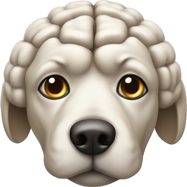 Dog brain emoji