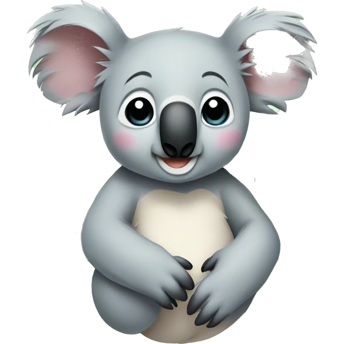 Koala with flowers  emoji