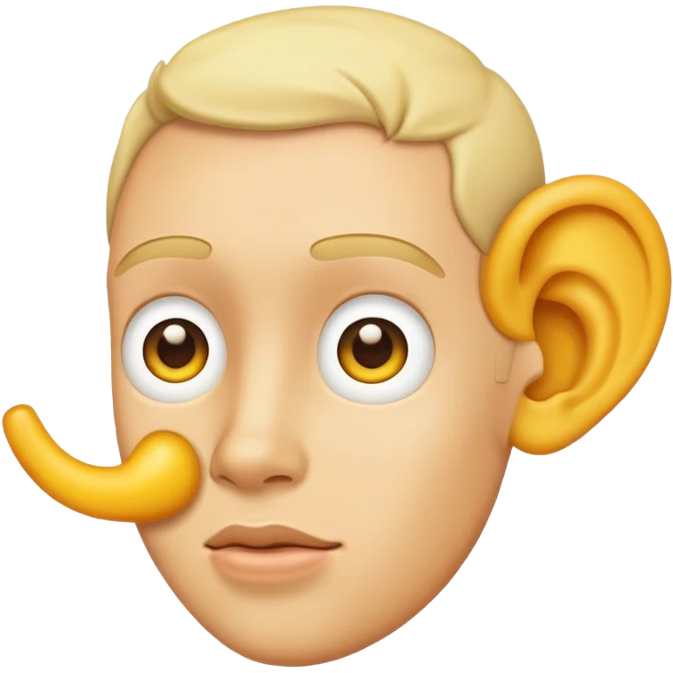 yellow ear emoji