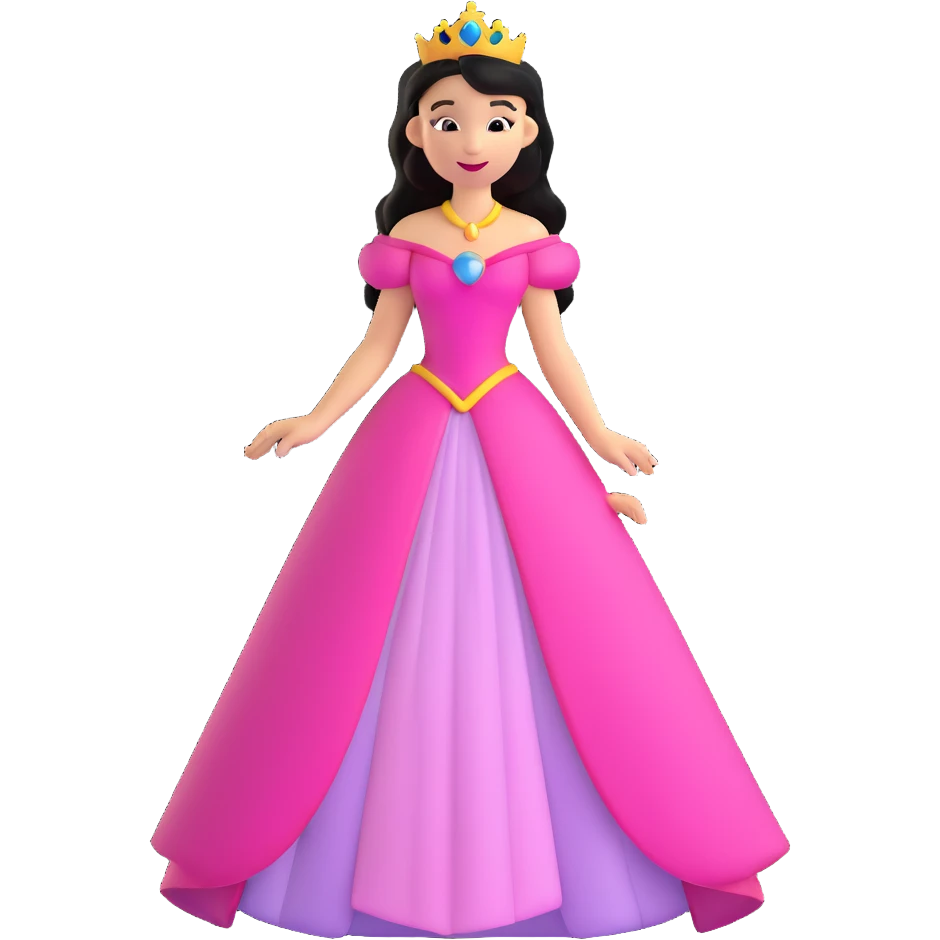 Disney princess character emoji