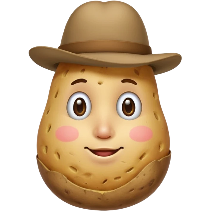 Anthropomorphic potato  emoji