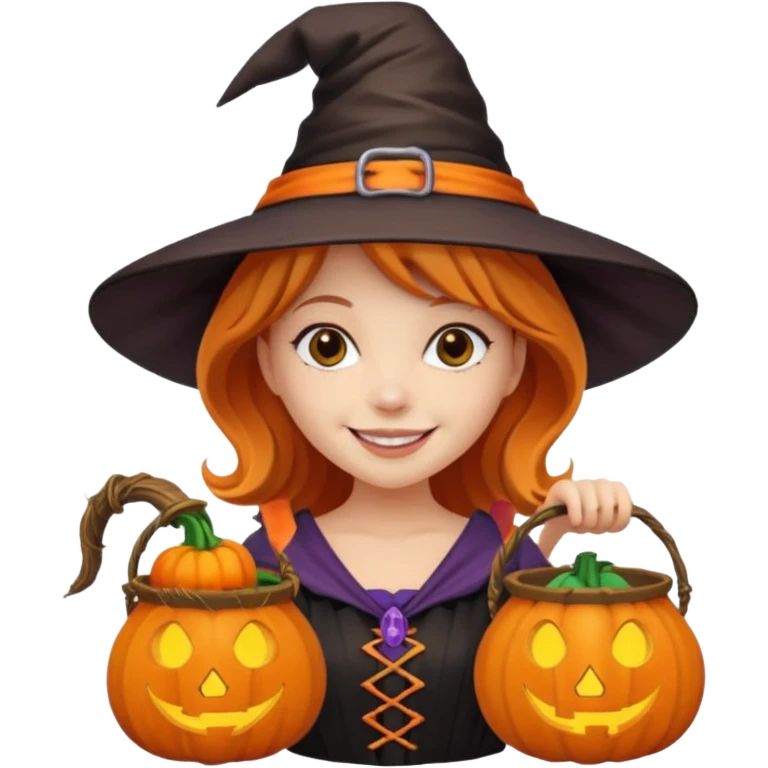 girl with hallowen costumes emoji