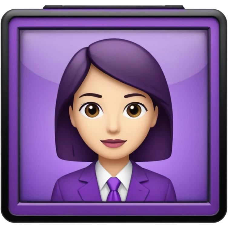 news white and purple emoji