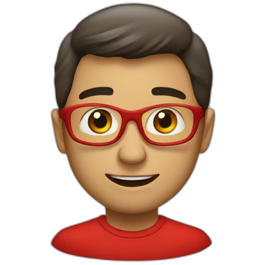 Troisième doit dans un coeur rouge emoji