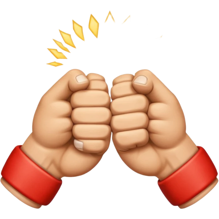 To fist punching the other fist emoji
