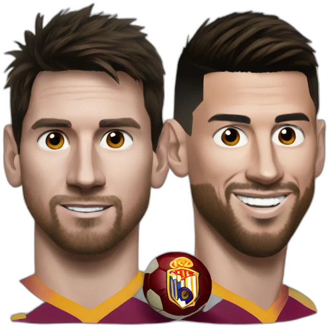 messi on ronaldo emoji