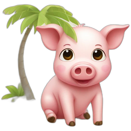 cute-pig-on-vacation emoji