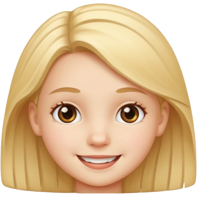 Girls KID face only emoji