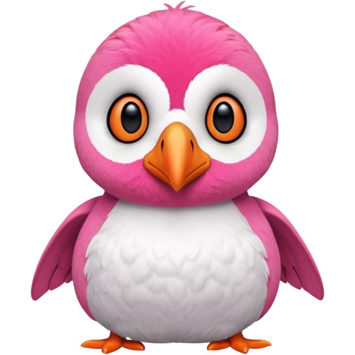 pink puffin stuffing emoji