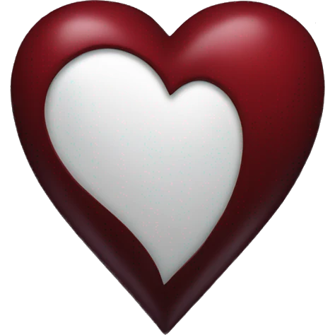 Dark red heart emoji