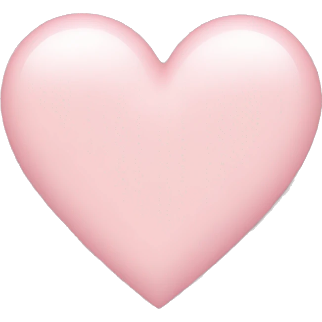 light pink heart  emoji