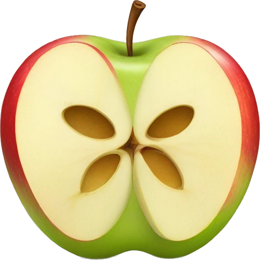 Apple Cut in Half emoji