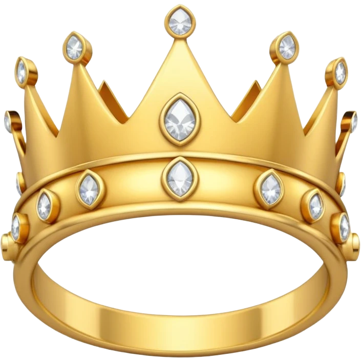 anillo de cumpleañera de 15 años con corona emoji