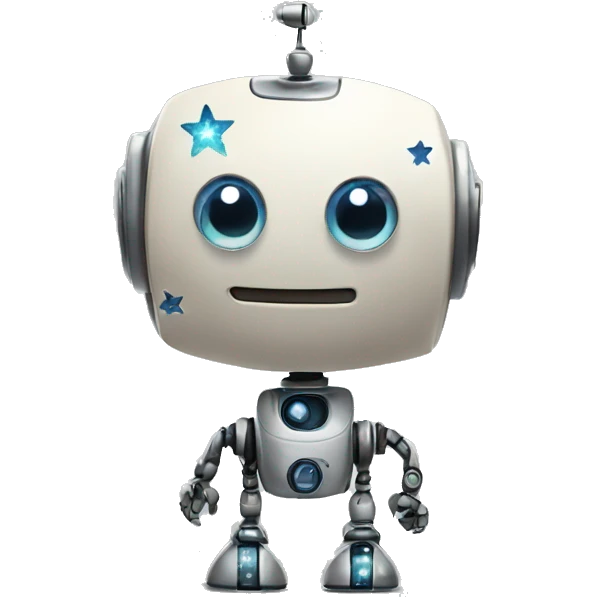 A robot made out of stars emoji