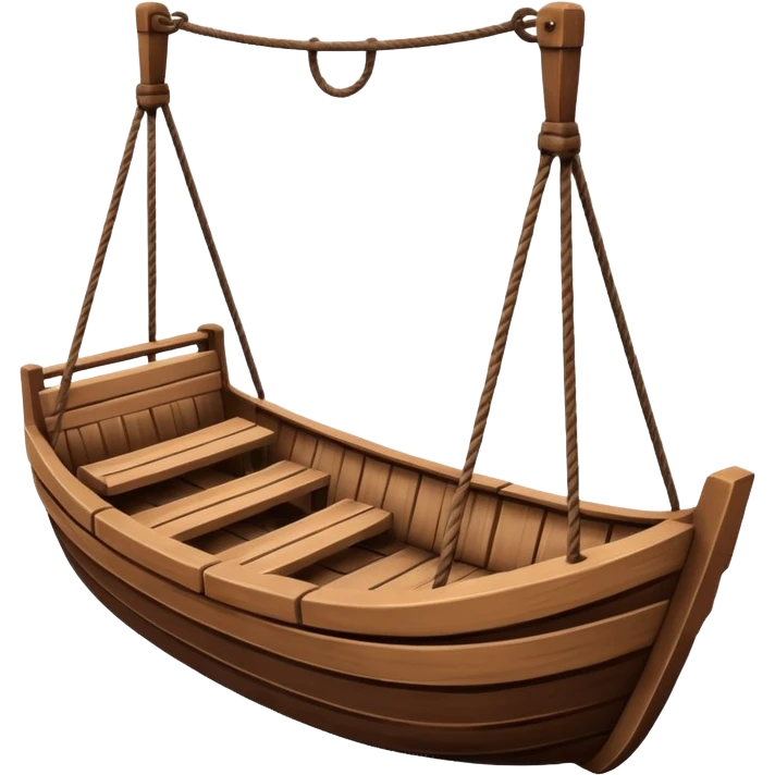 brown Swing Boat Ride  emoji