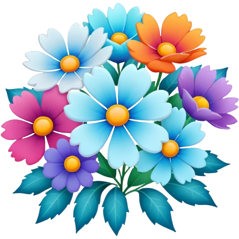 artic flowers bouquet   emoji