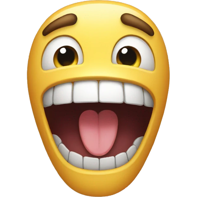 big mouth emoji