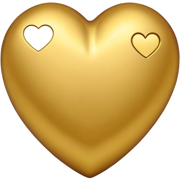 Gold heart emoji