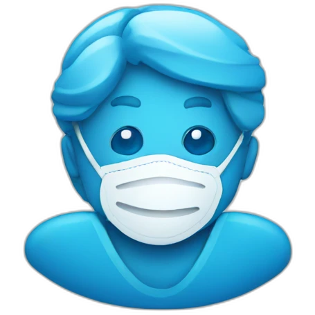 blue medical emoji