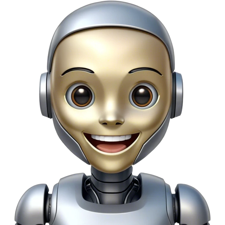 Laugh Out Loud Humanoid Robot emoji