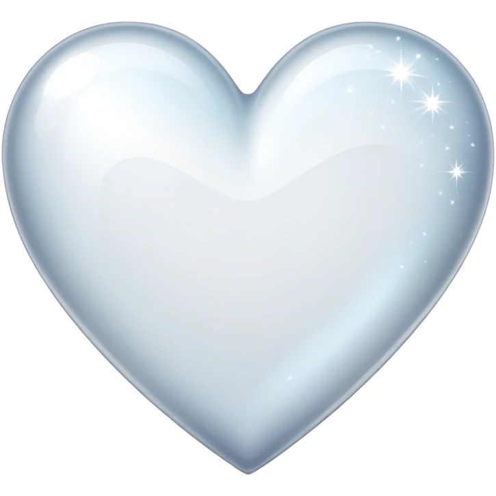 Sparkle white heart  emoji