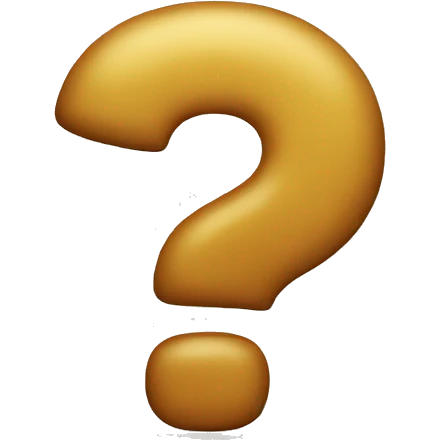 The question mark emoji