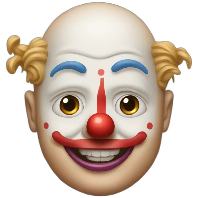 vladimir poutine wearing a clown suit emoji