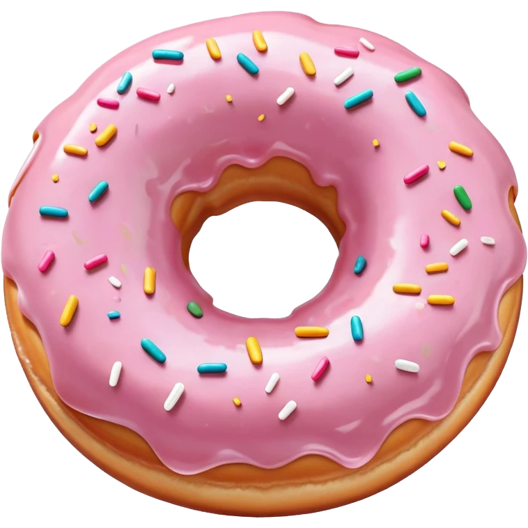 Light pink donut emoji