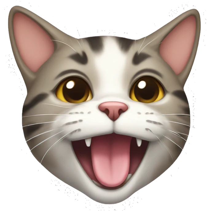Cat sticking its tongue out emoji