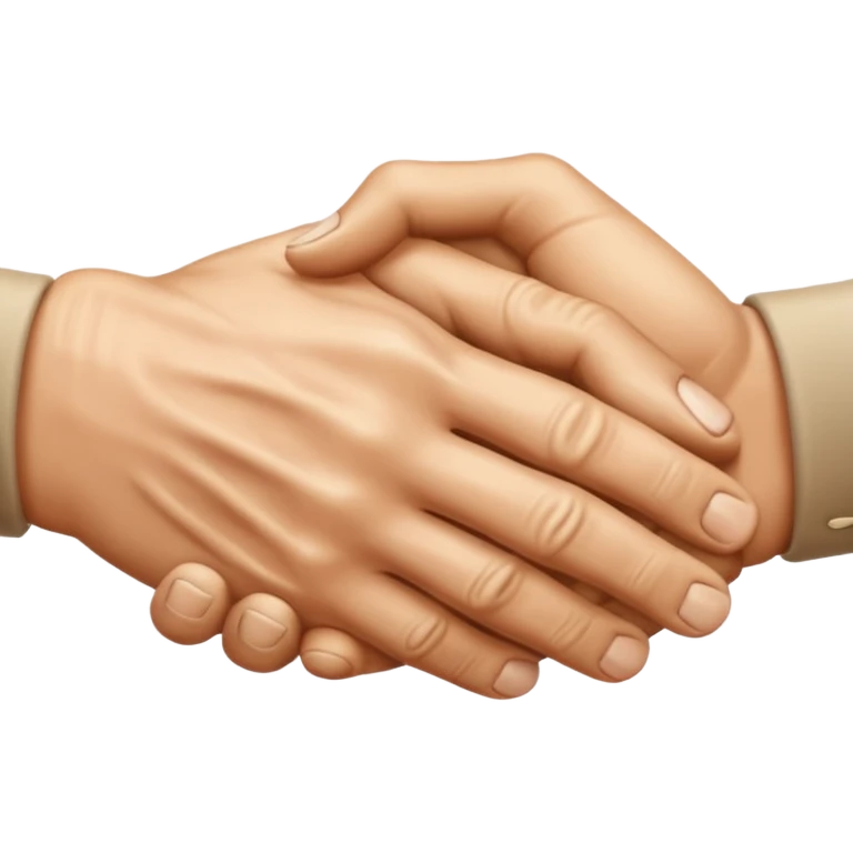 two hands shaking emoji