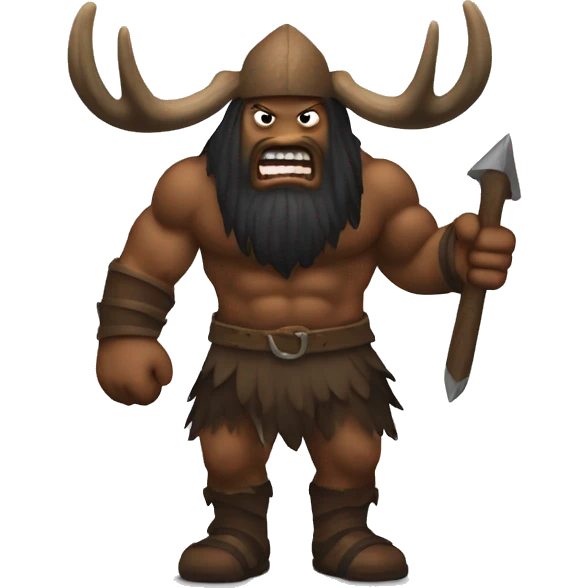 Berserker with moose head emoji