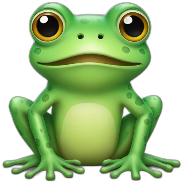 Lovely frog emoji