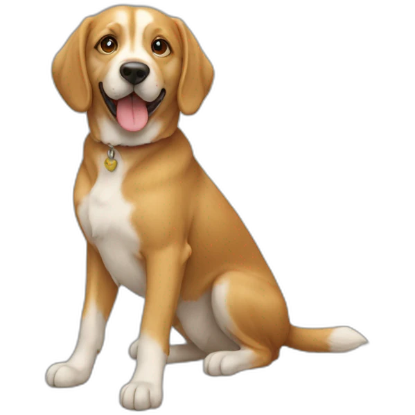 Chien sur chat emoji