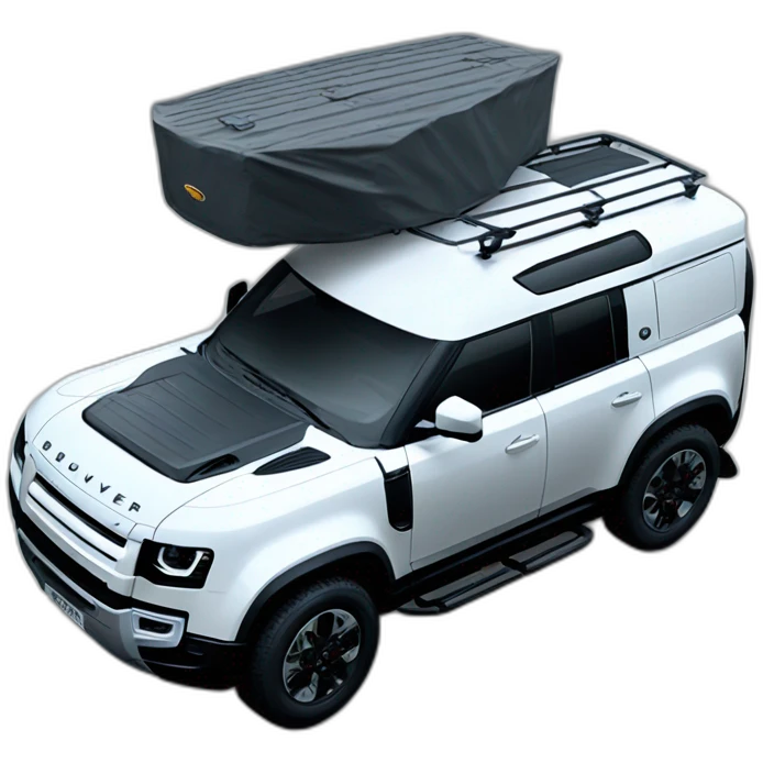 the new landrover defender black emoji